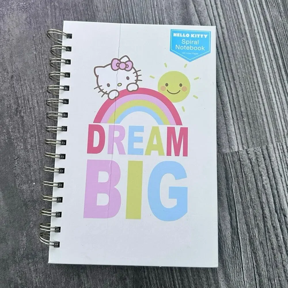 sanrio hello kitty small spiral notebook dream big